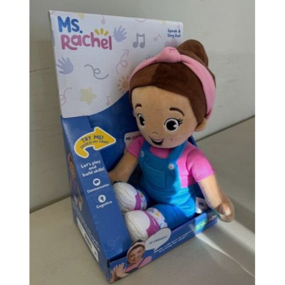 New Ms. Rachel Speak and Sing Doll Interactive Sensory 16-Inch Plush Doll - Picture 1 of 7